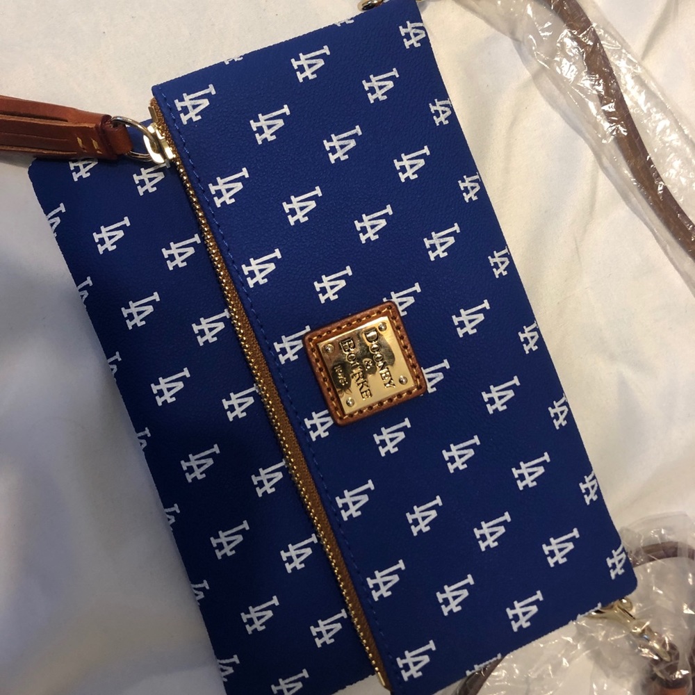 Dodgers Dooney & Bourke Foldover Zip Crossbody